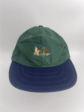 Rare Vtg Wilson Golf Hat Men Made USA Snapback 90s Keowee Key Club Green Blue
